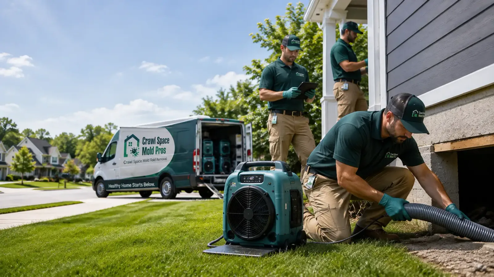 Crawl Space Mold Removal in Clarksburg, CA